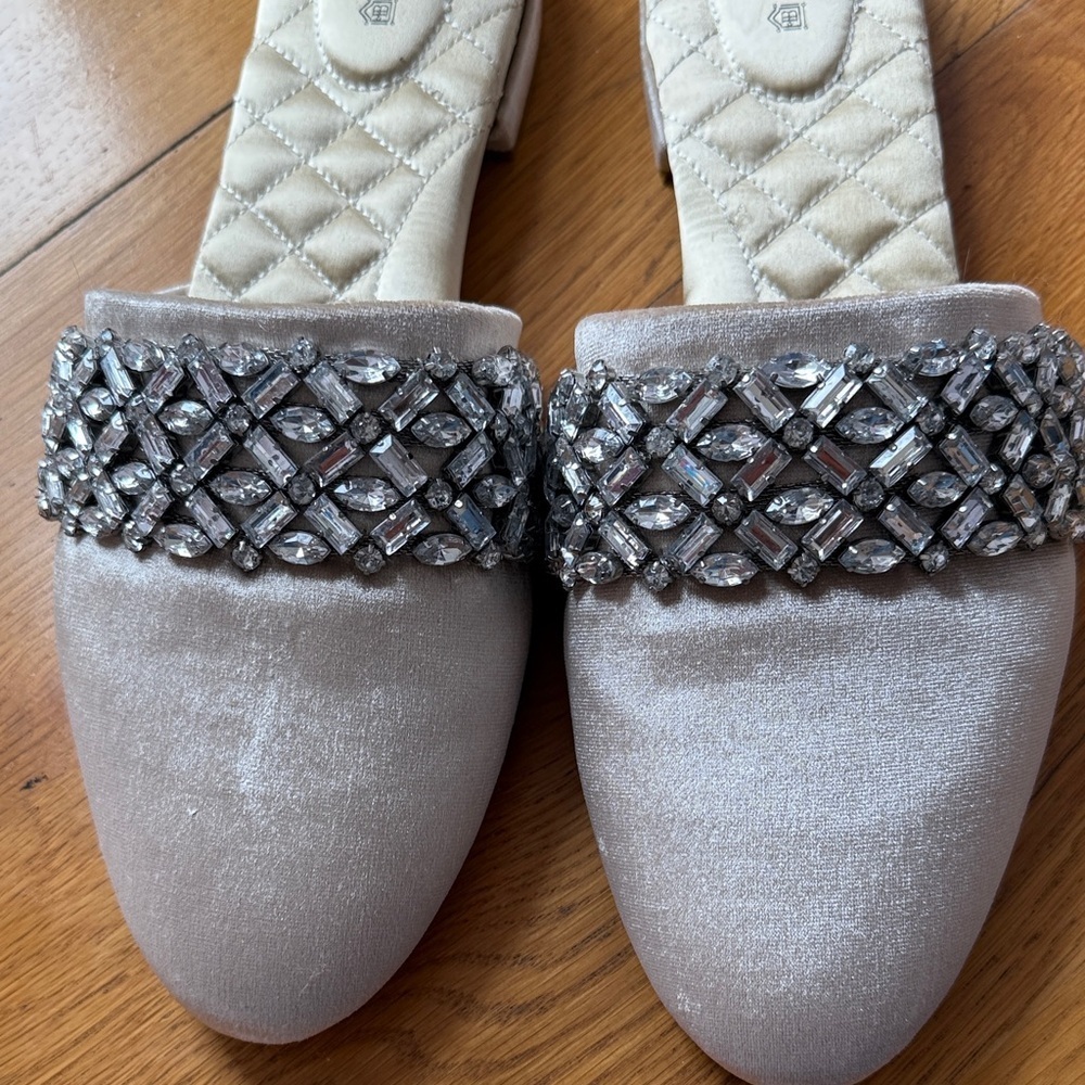 Birdies Velvet Songbird Jeweled Slipper Sz 12 - Picture 4 of 5